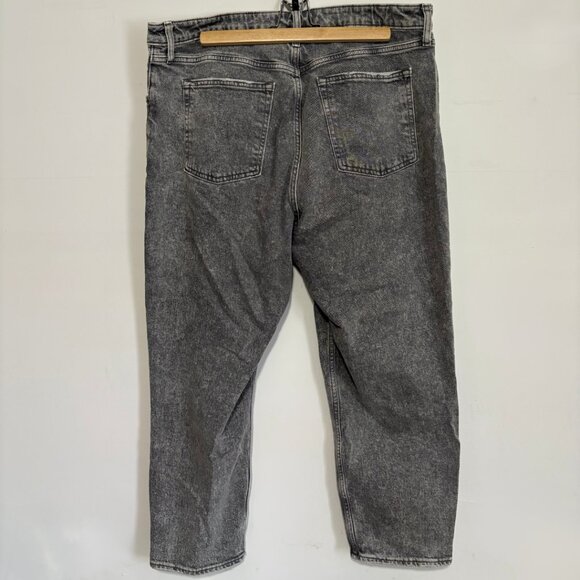 Abercrombie & Fitch Curve Love Grey The Mom Jean High Rise Jeans - Size 16 / 33 - Picture 2 of 11